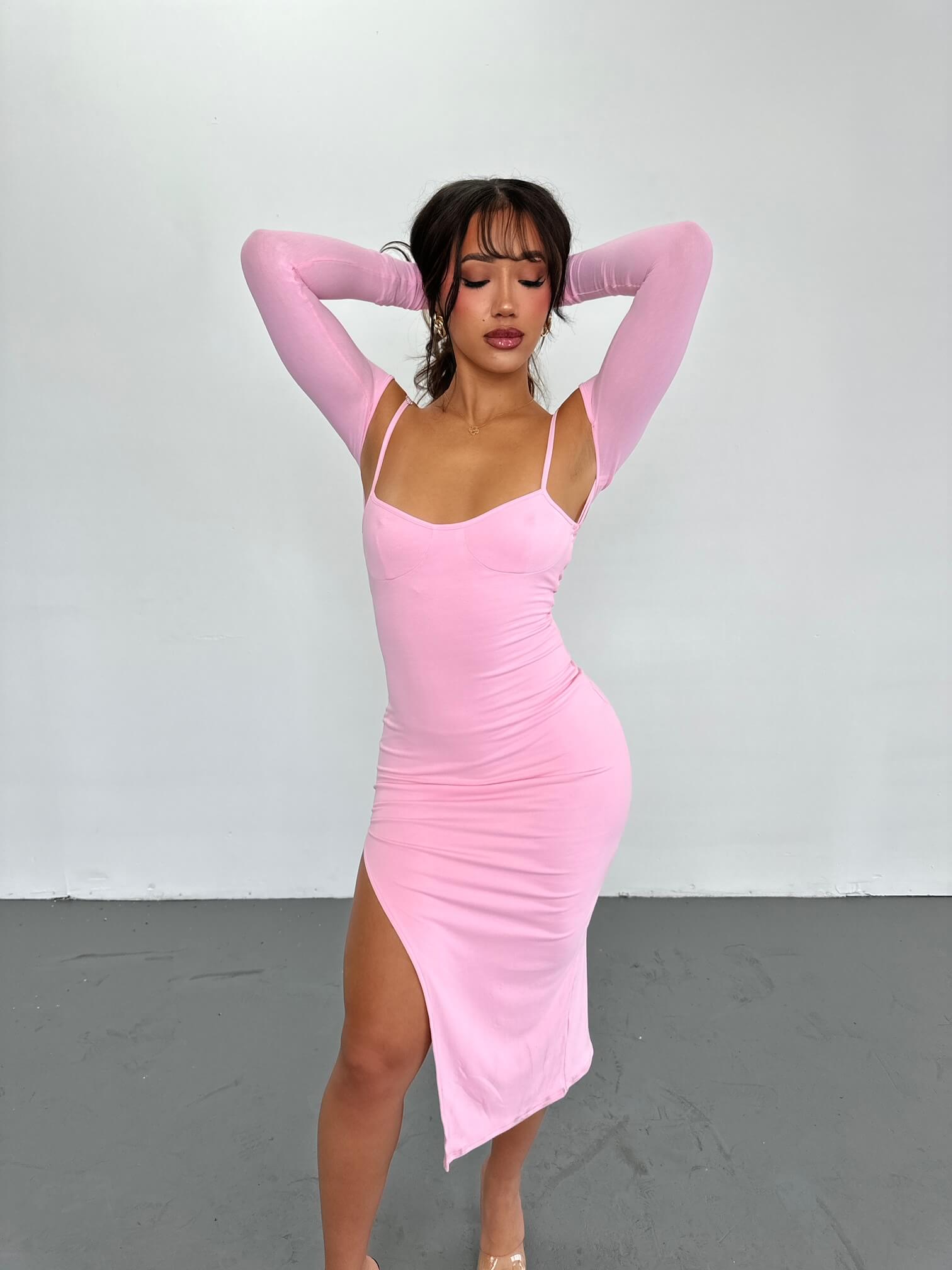 honey pink dress Dusty Pink Shabby Chic Princesscore Dress Pink Prairie Shabby Chic Dress