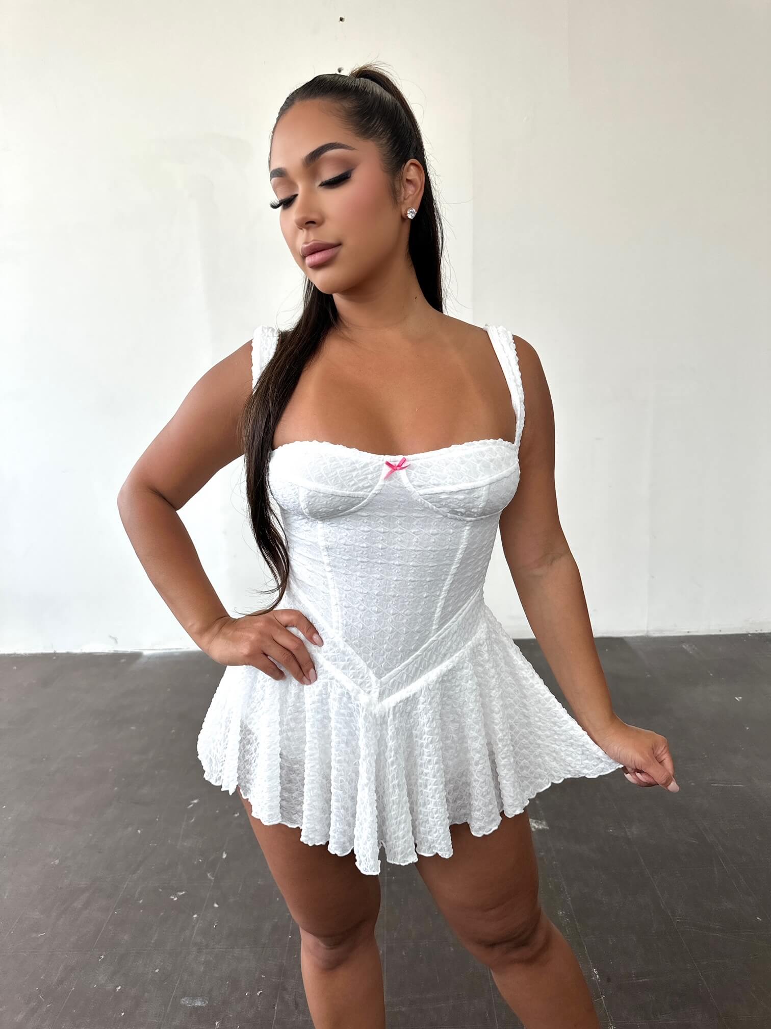 Time To Stay Mini Dress HONEY PINK Time To Stay Mini Dress HONEY PINK