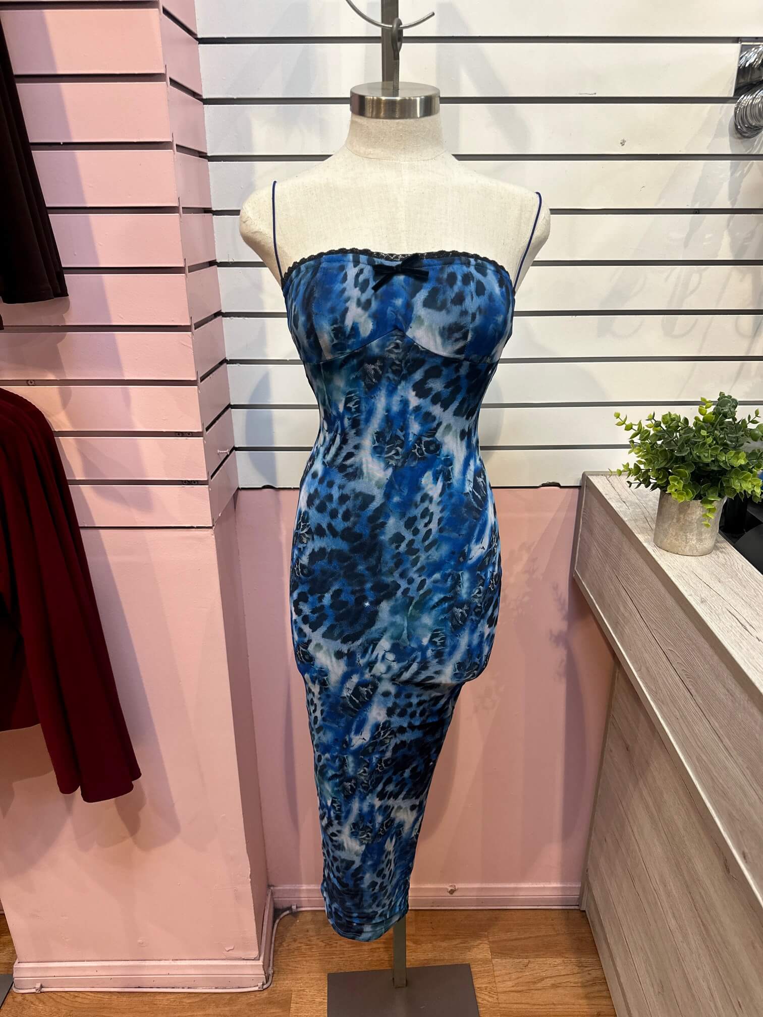 Making Me Blush Maxi Dress (Blue) HONEY PINK Making Me Blush Maxi Dress (Blue) HONEY PINK